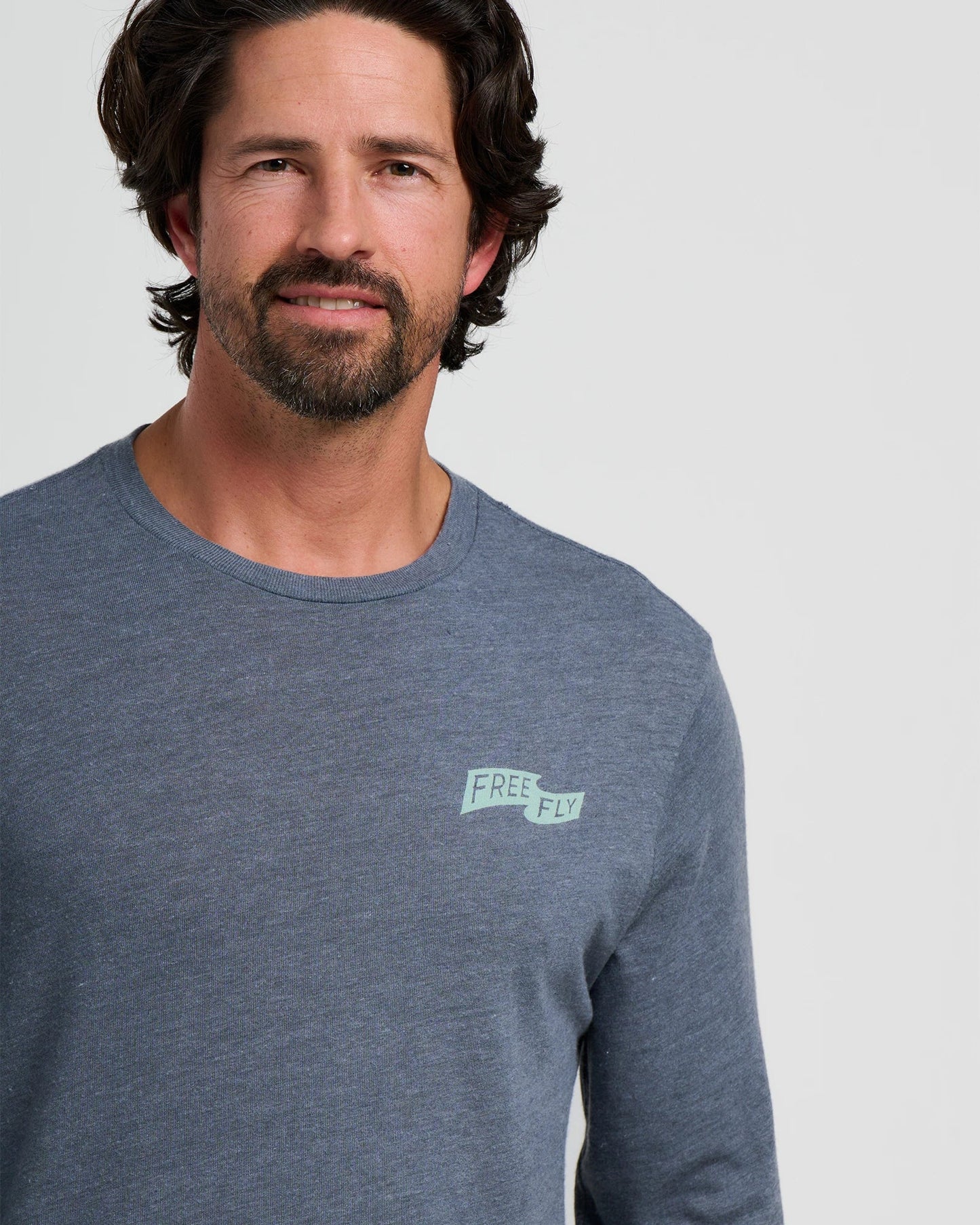 First and Last Long Sleeve - Heather Storm Cloud