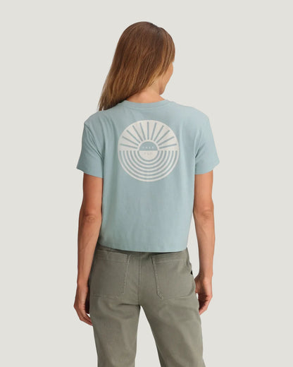 Women's Sun Ripple Tee - Ocean Mist