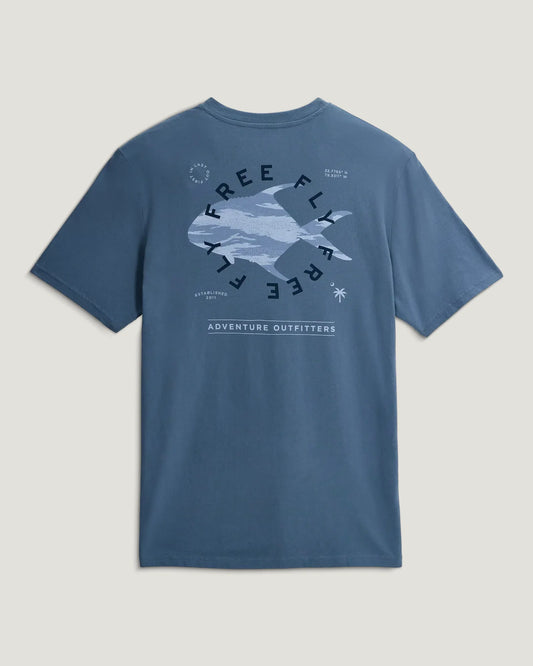 Target Species Pocket Tee - Pacific Blue