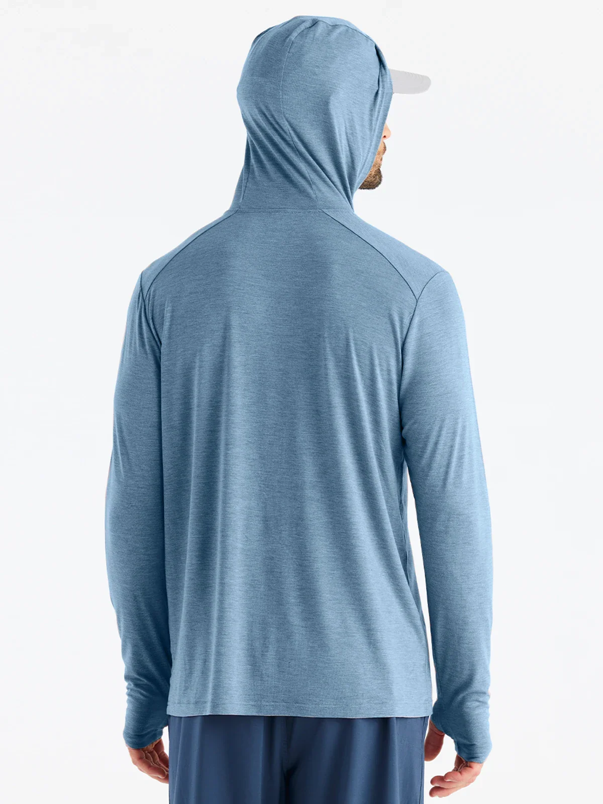 Men's Bamboo Shade Hoodie - Heather Slate Blue