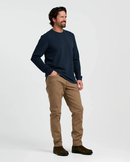 Men's Waffle Crew - Deep Navy