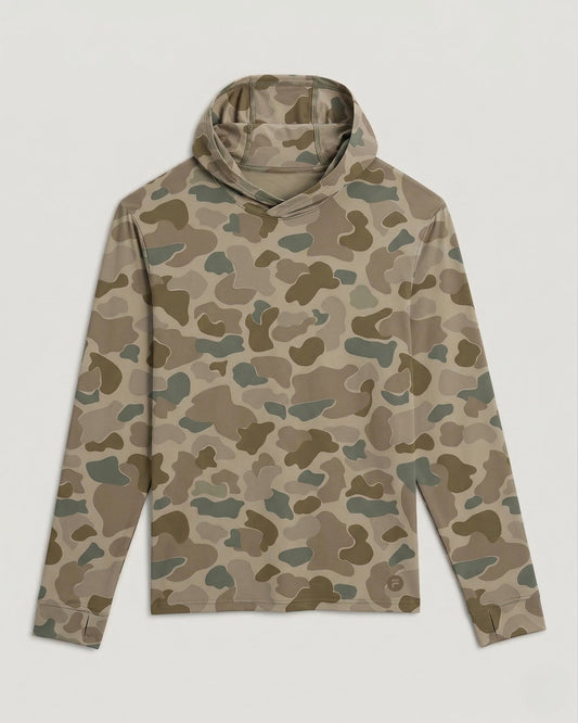 Men's Elevate Lightweight Hoodie - Vintage Camo Desert Tan