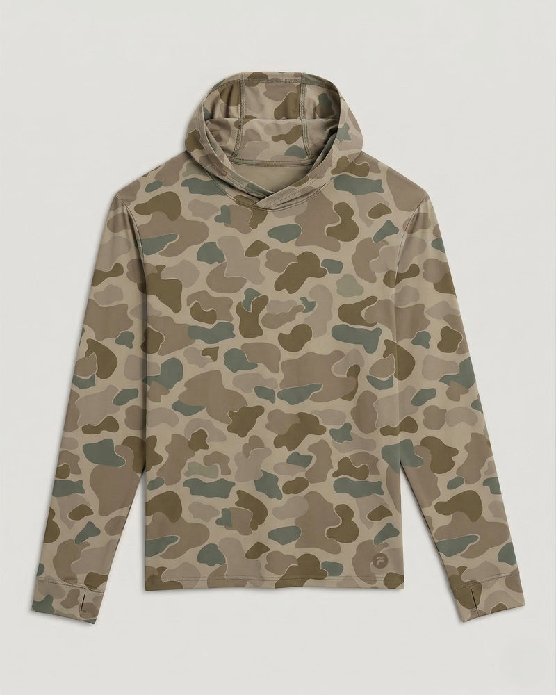 Men's Elevate Lightweight Hoodie - Vintage Camo Desert Tan